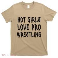 Hot Girl Love Pro Wrestling Funny Saying Quote Gift T-Shirt thumb 0
