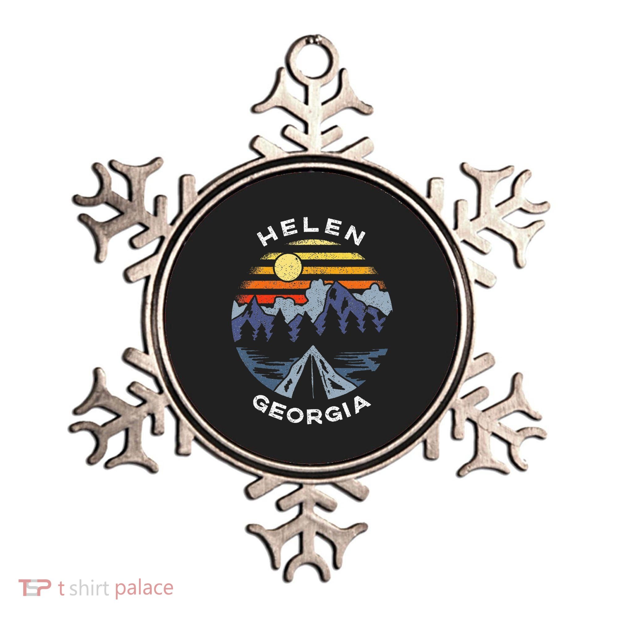 Helen Georgia Mountains Lake Ga Vacation Souvenir Ornament
