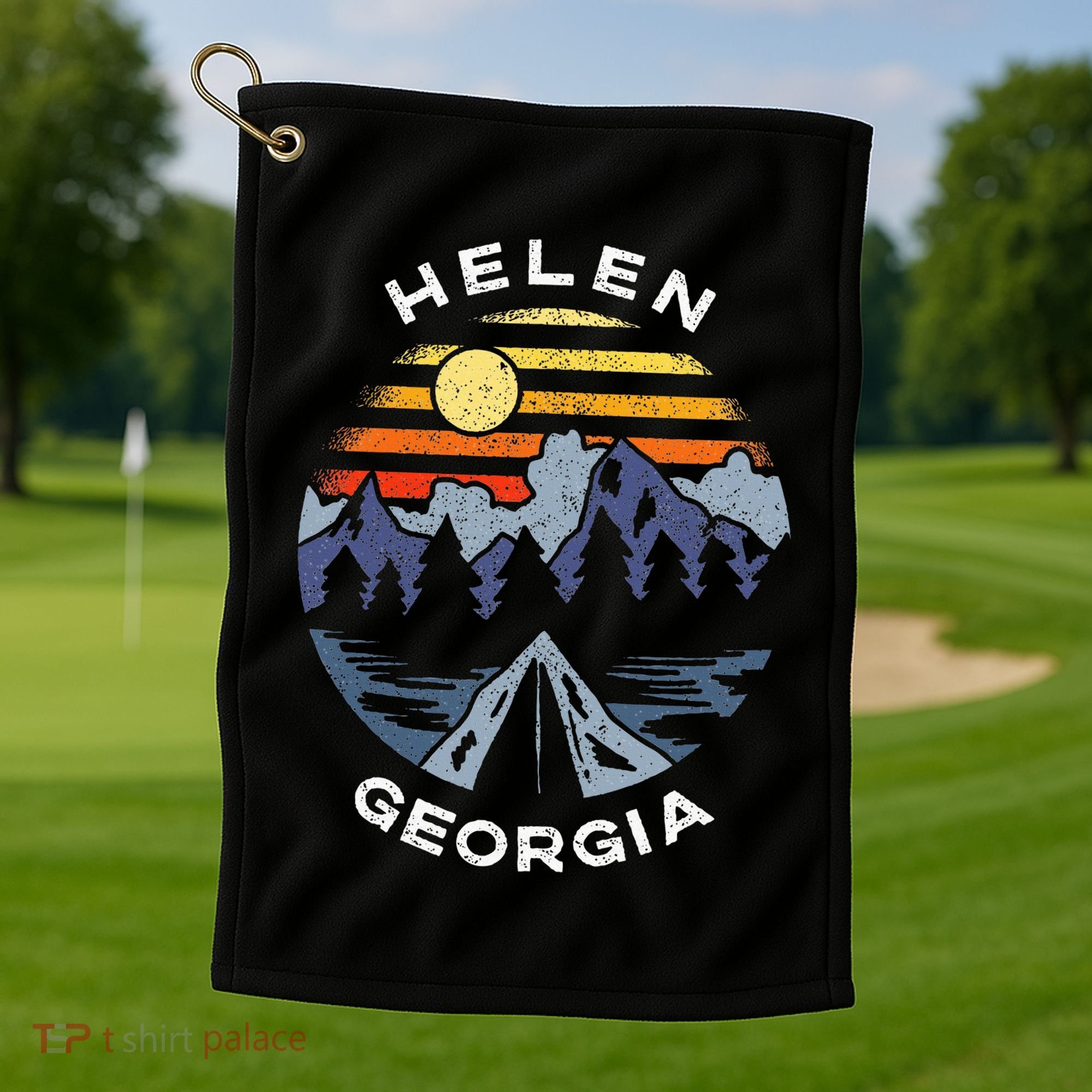 Helen Georgia Mountains Lake Ga Vacation Souvenir Golf Towel