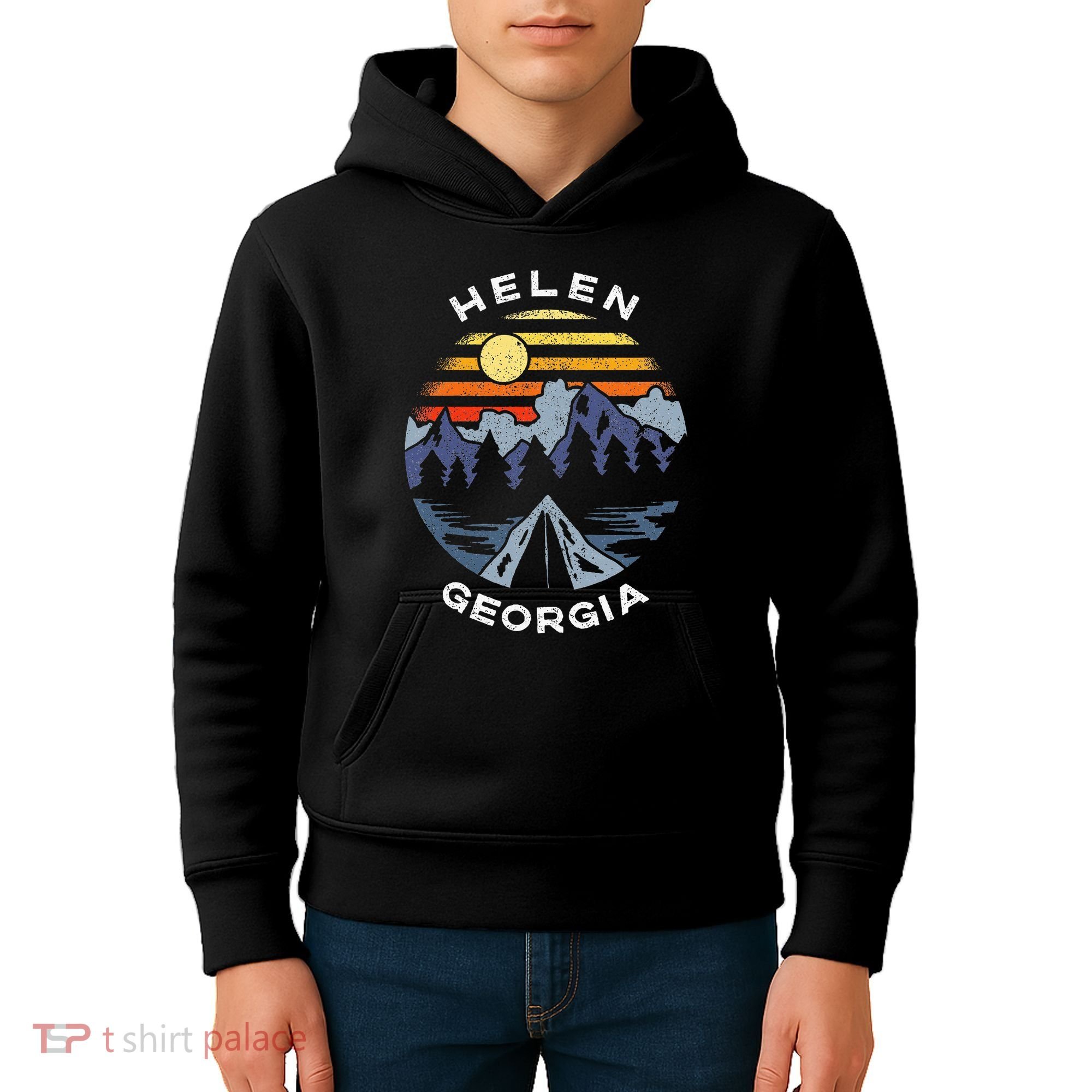 Helen Georgia Mountains Lake Ga Vacation Souvenir Kids Hoodie