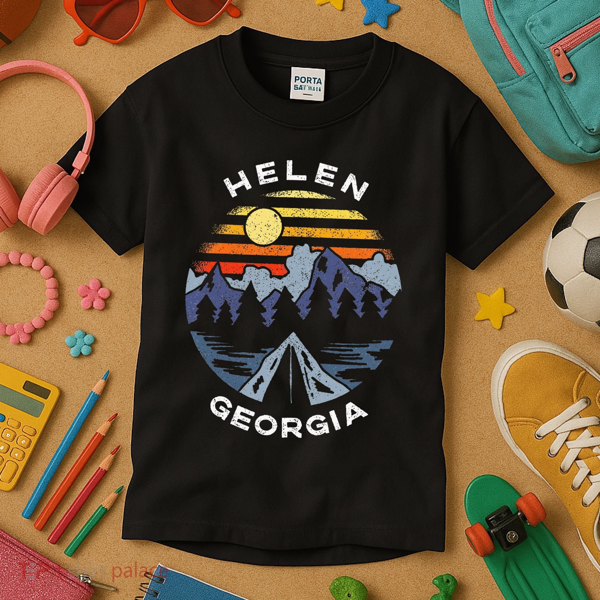 Helen Georgia Mountains Lake Ga Vacation Souvenir Kids T-Shirt