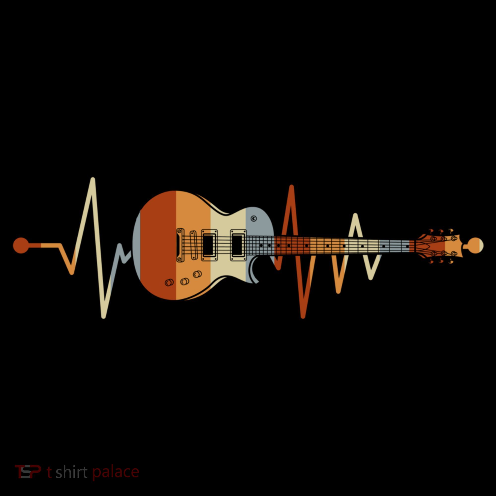 Heartbeat Guitar Meaningful Gift Coffee Mug