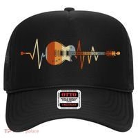 Heartbeat Guitar Meaningful Gift Hat thumb 0