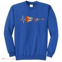 Heartbeat Guitar Meaningful Gift Sweatshirt thumb 0
