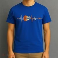 Heartbeat Guitar Meaningful Gift T-Shirt thumb 3