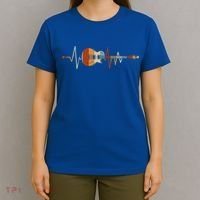 Heartbeat Guitar Meaningful Gift T-Shirt thumb 4