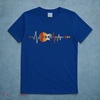 Heartbeat Guitar Meaningful Gift T-Shirt thumb 5