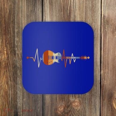 Heartbeat Guitar Meaningful Gift Coaster