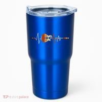 Heartbeat Guitar Meaningful Gift Tumbler thumb 0