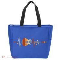 Heartbeat Guitar Meaningful Gift Tote Bag thumb 0
