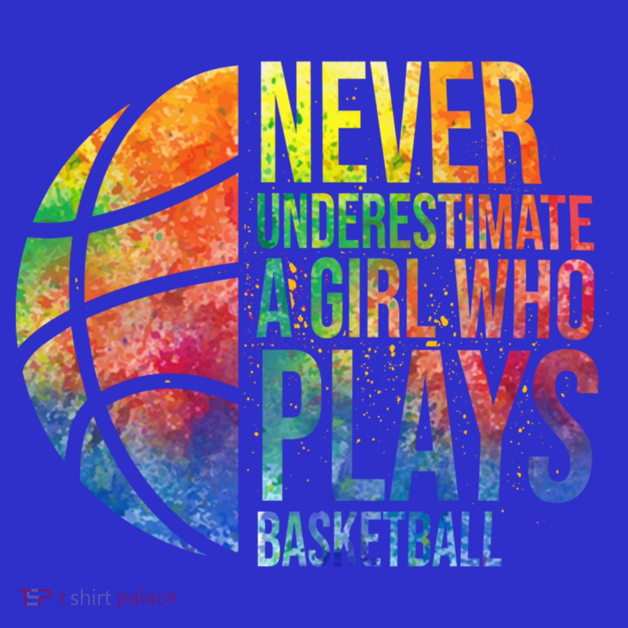 Hoops Girls Never Underestimate A Girl Who Plays Basketball Gift Women's Tank Top