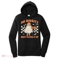 Halloween Ghost No Diggity Bout To Bag It Up Women's Hoodie thumb 0