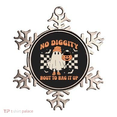 Halloween Ghost No Diggity Bout To Bag It Up Ornament