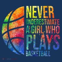 Hoops Girl Never Underestimate A Girl Who Plays Basketball Women's Tank Top thumb 5