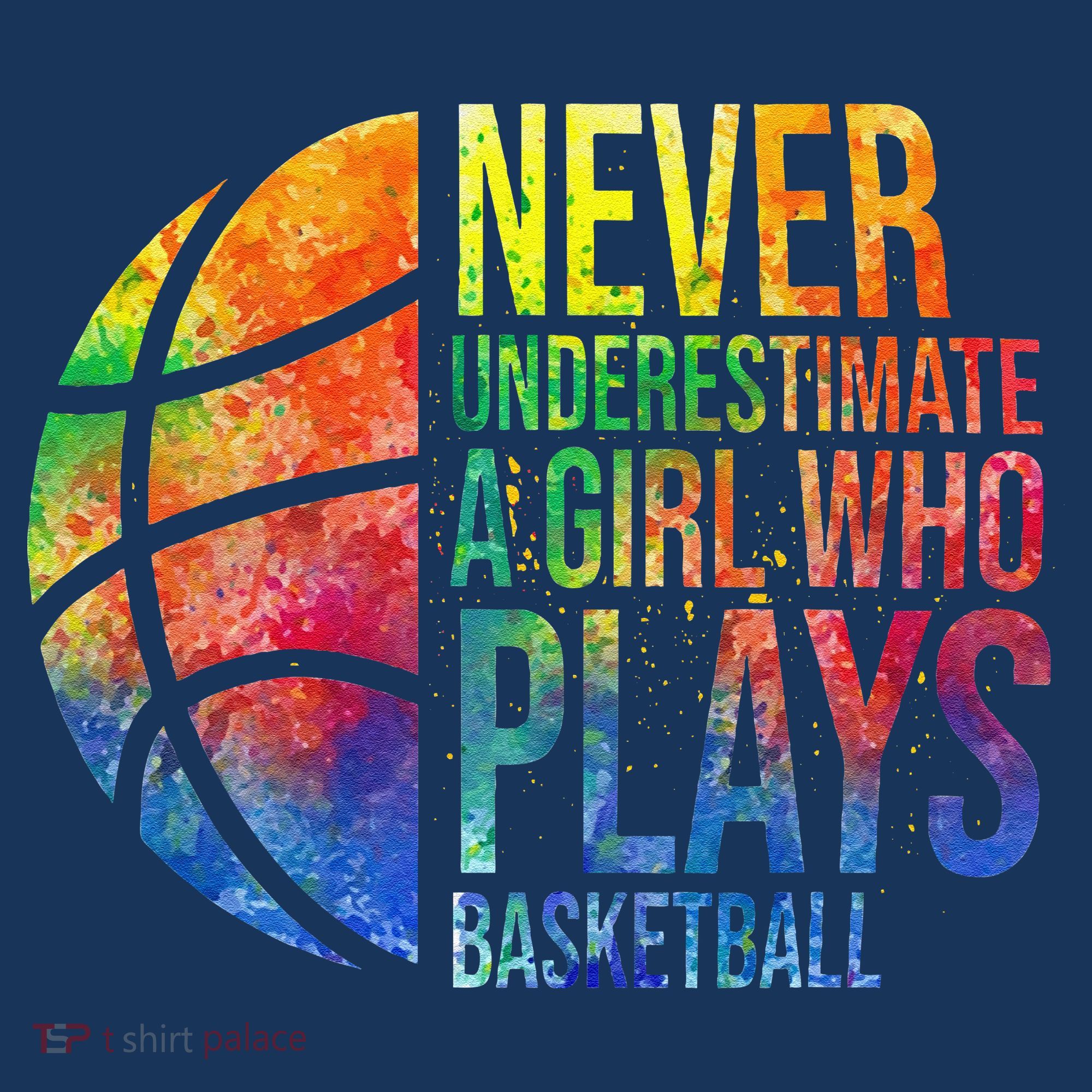 Hoops Girl Never Underestimate A Girl Who Plays Basketball Women's Tank Top