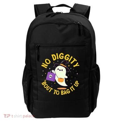 Halloween Ghost No Diggity Bout To Bag It Up Backpack