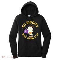 Halloween Ghost No Diggity Bout To Bag It Up Women's Hoodie thumb 0