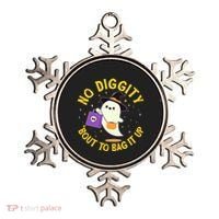 Halloween Ghost No Diggity Bout To Bag It Up Ornament thumb 0