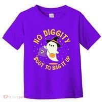 Halloween Ghost No Diggity Bout To Bag It Up Toddler T-Shirt thumb 0
