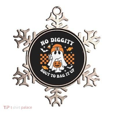 Halloween Ghost No Diggity Bout To Bag It Up Ornament