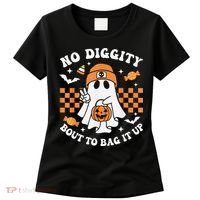 Halloween Ghost No Diggity Bout To Bag It Up Women's T-Shirt thumb 0