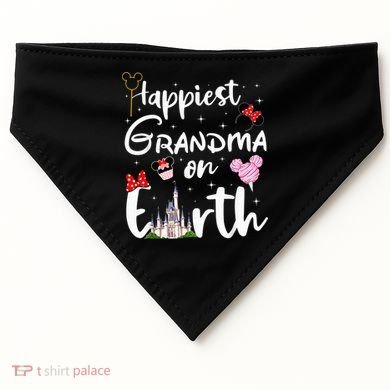 Happiest Grandma On Earth USA-Made Doggie Bandana