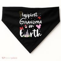 Happiest Grandma On Earth USA-Made Doggie Bandana thumb 0