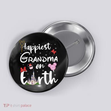 Happiest Grandma On Earth Button