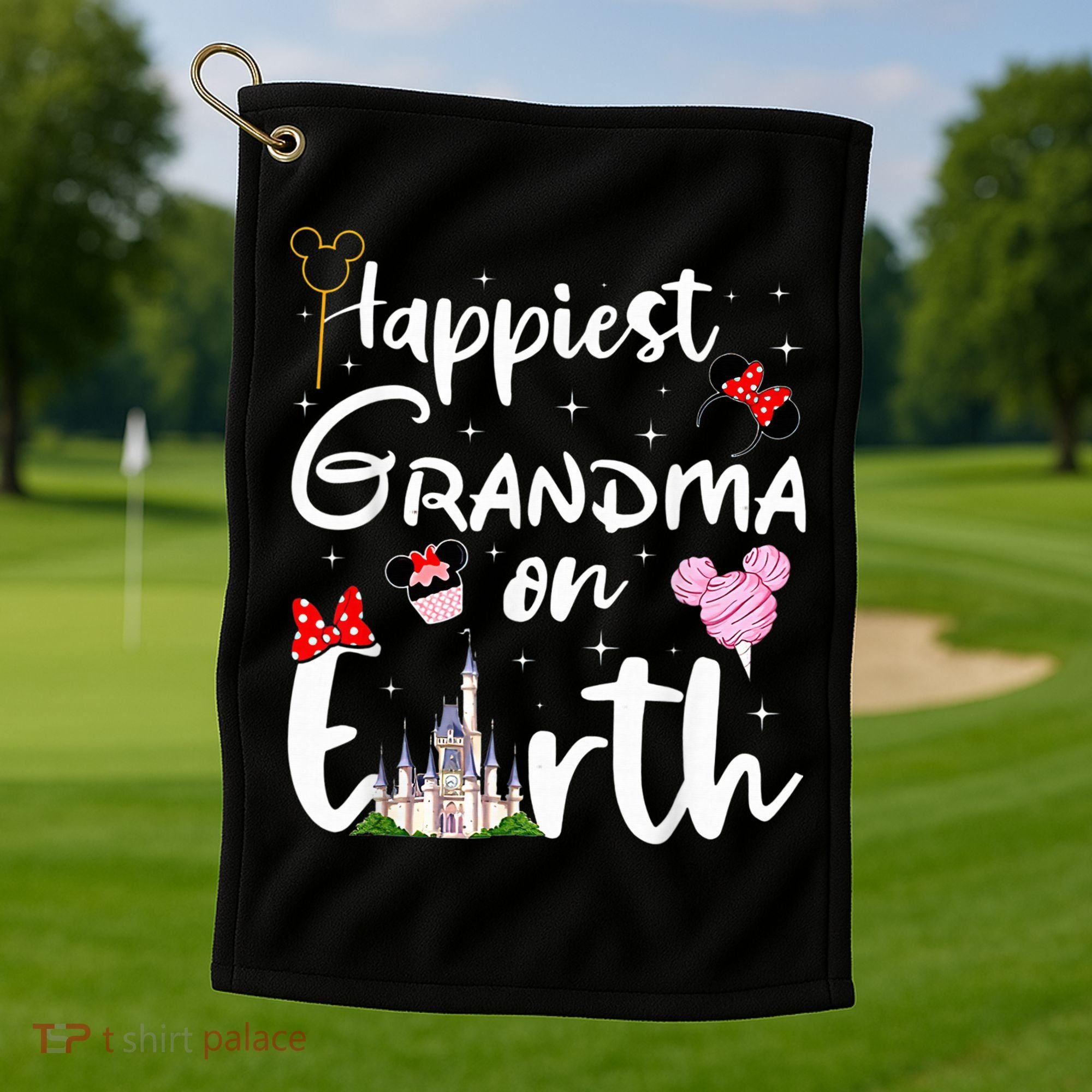 Happiest Grandma On Earth Golf Towel