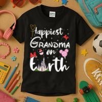 Happiest Grandma On Earth Kids T-Shirt thumb 3