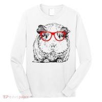 Hipster Guinea Pig In Red Glasses Pet Animal Long Sleeve Shirt thumb 0