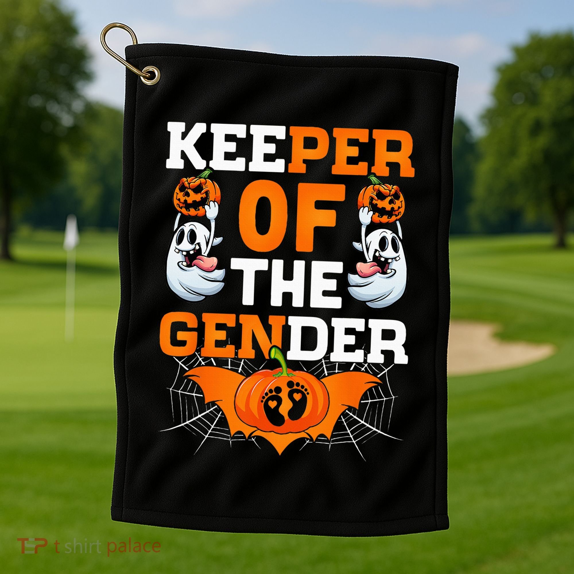 Hilarious Gender Reveal Halloween Party Surprise Golf Towel
