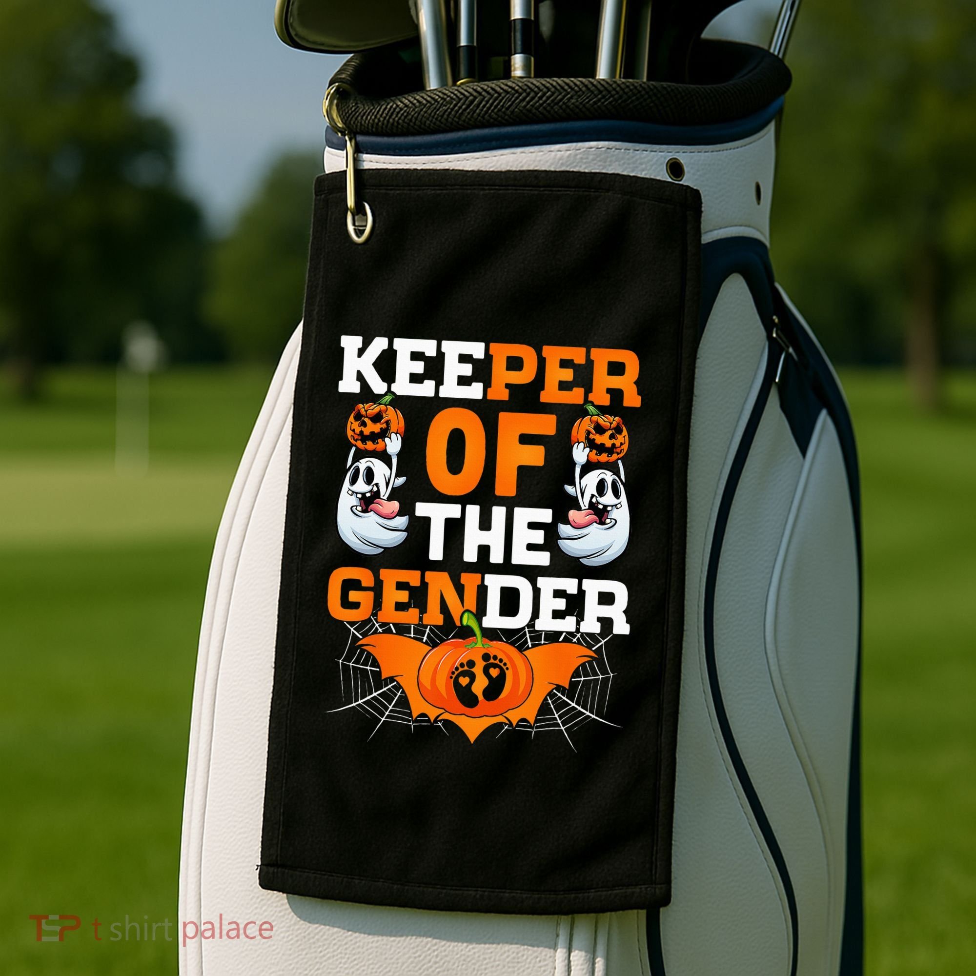 Hilarious Gender Reveal Halloween Party Surprise Golf Towel
