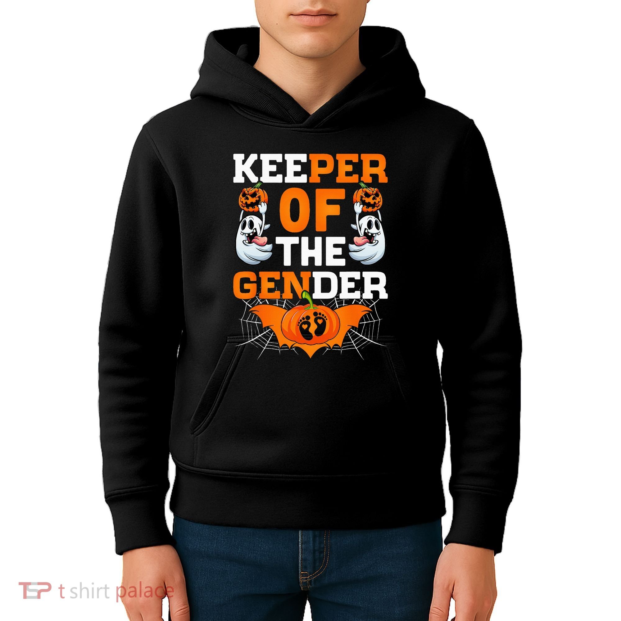 Hilarious Gender Reveal Halloween Party Surprise Kids Hoodie