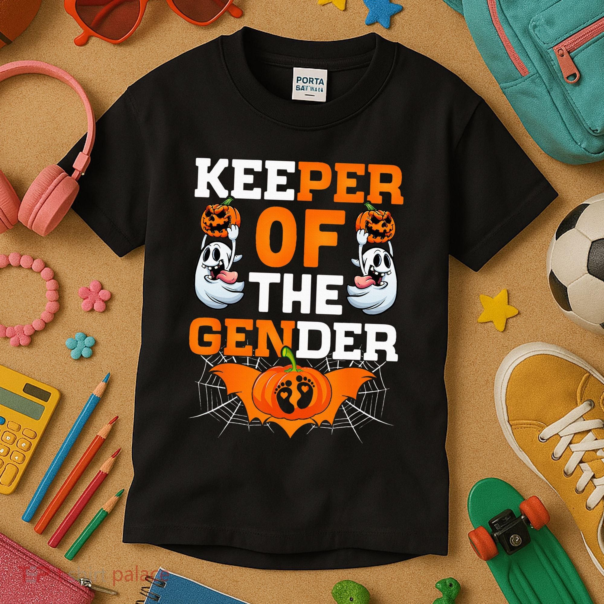 Hilarious Gender Reveal Halloween Party Surprise Kids T-Shirt