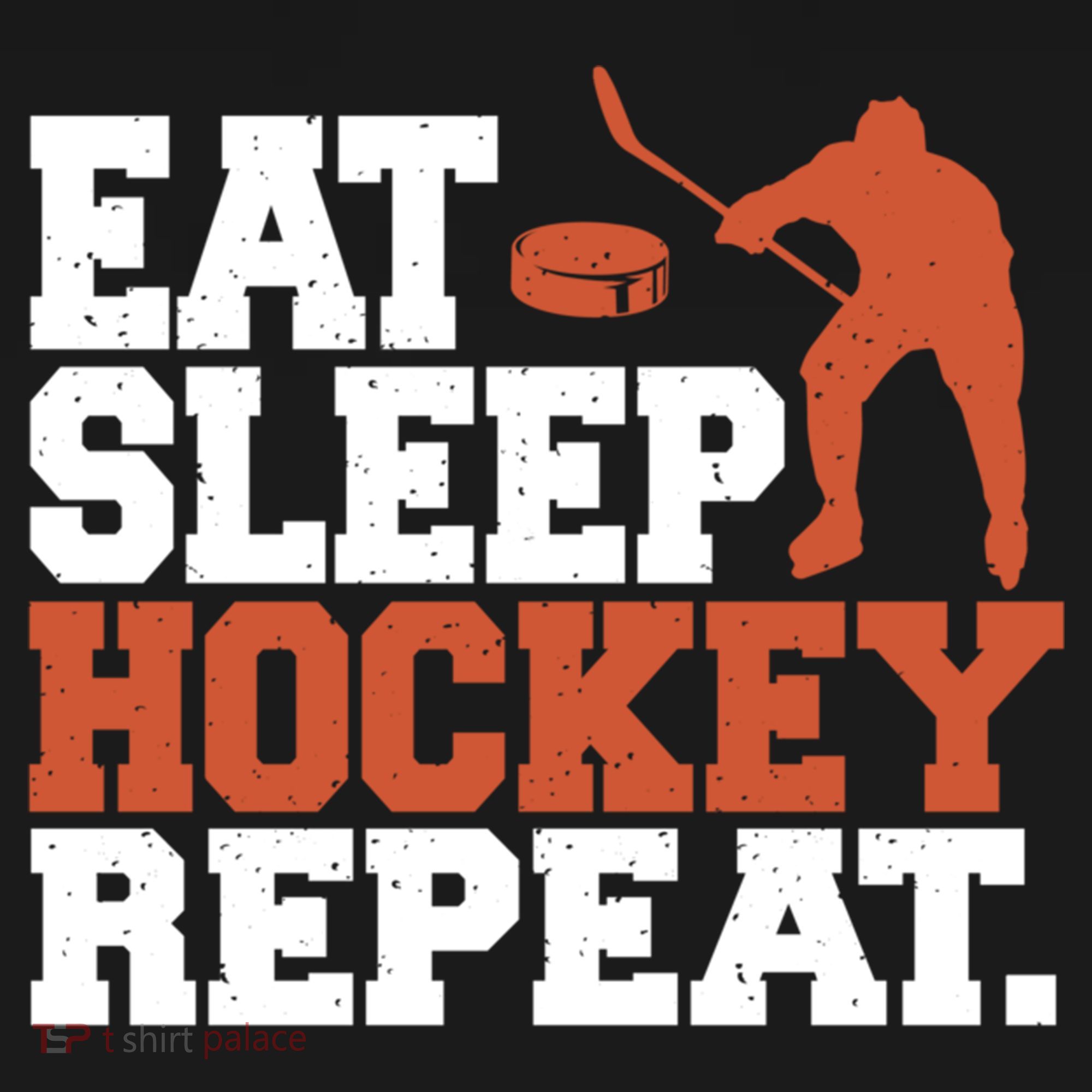 Hockey Gift Retro Eat Sleep Hockey Repeat Gift Backpack