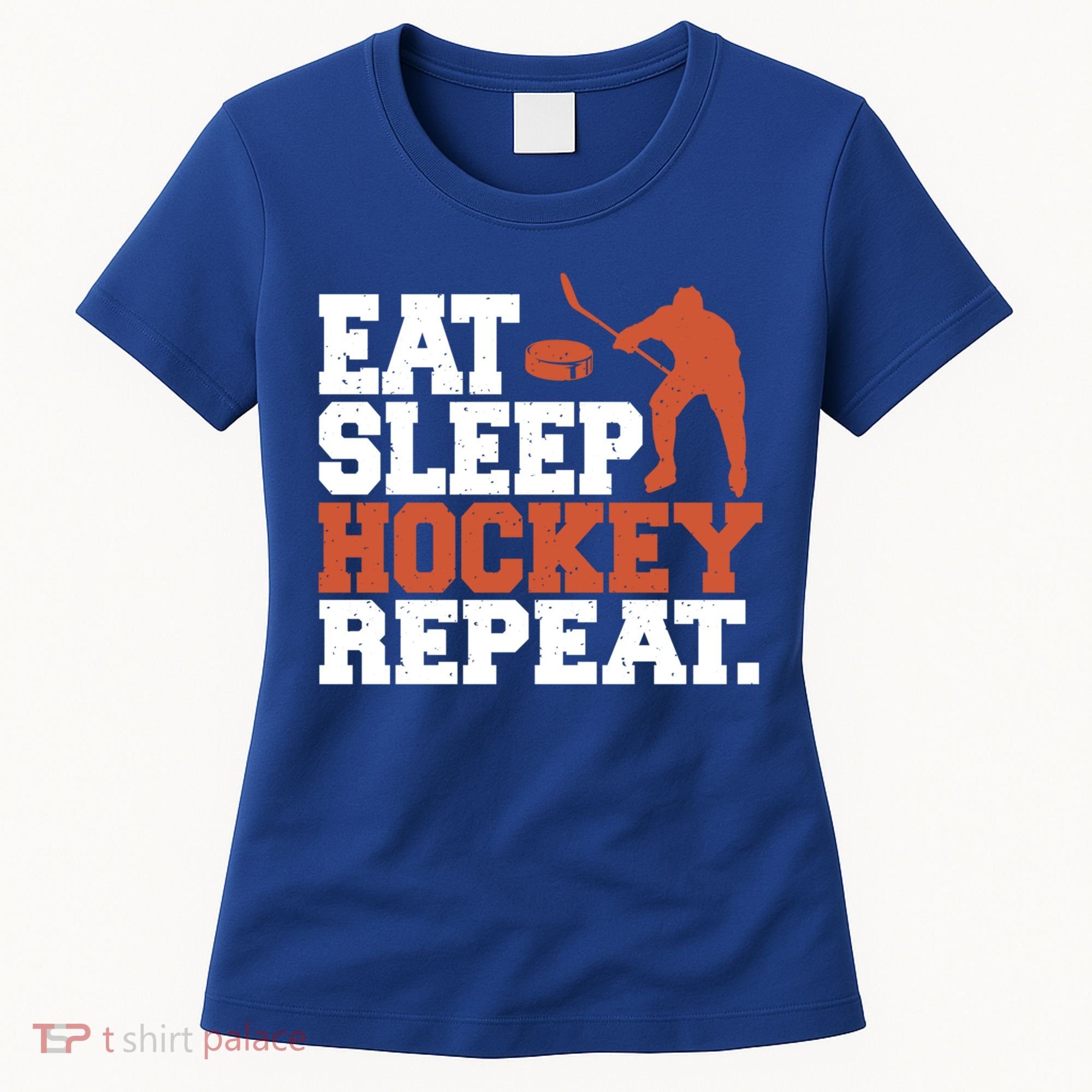 Hockey Gift Retro Eat Sleep Hockey Repeat Gift Women's T-Shirt