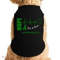 Hope Green Ribbon Lymphoma Awareness Doggie Tank thumb 0