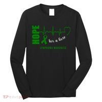 Hope Green Ribbon Lymphoma Awareness Long Sleeve Shirt thumb 0