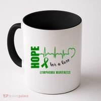Hope Green Ribbon Lymphoma Awareness Coffee Mug thumb 0