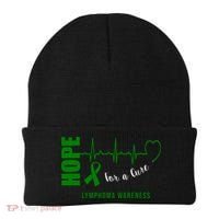 Hope Green Ribbon Lymphoma Awareness Beanie thumb 0