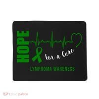 Hope Green Ribbon Lymphoma Awareness Mousepad thumb 0