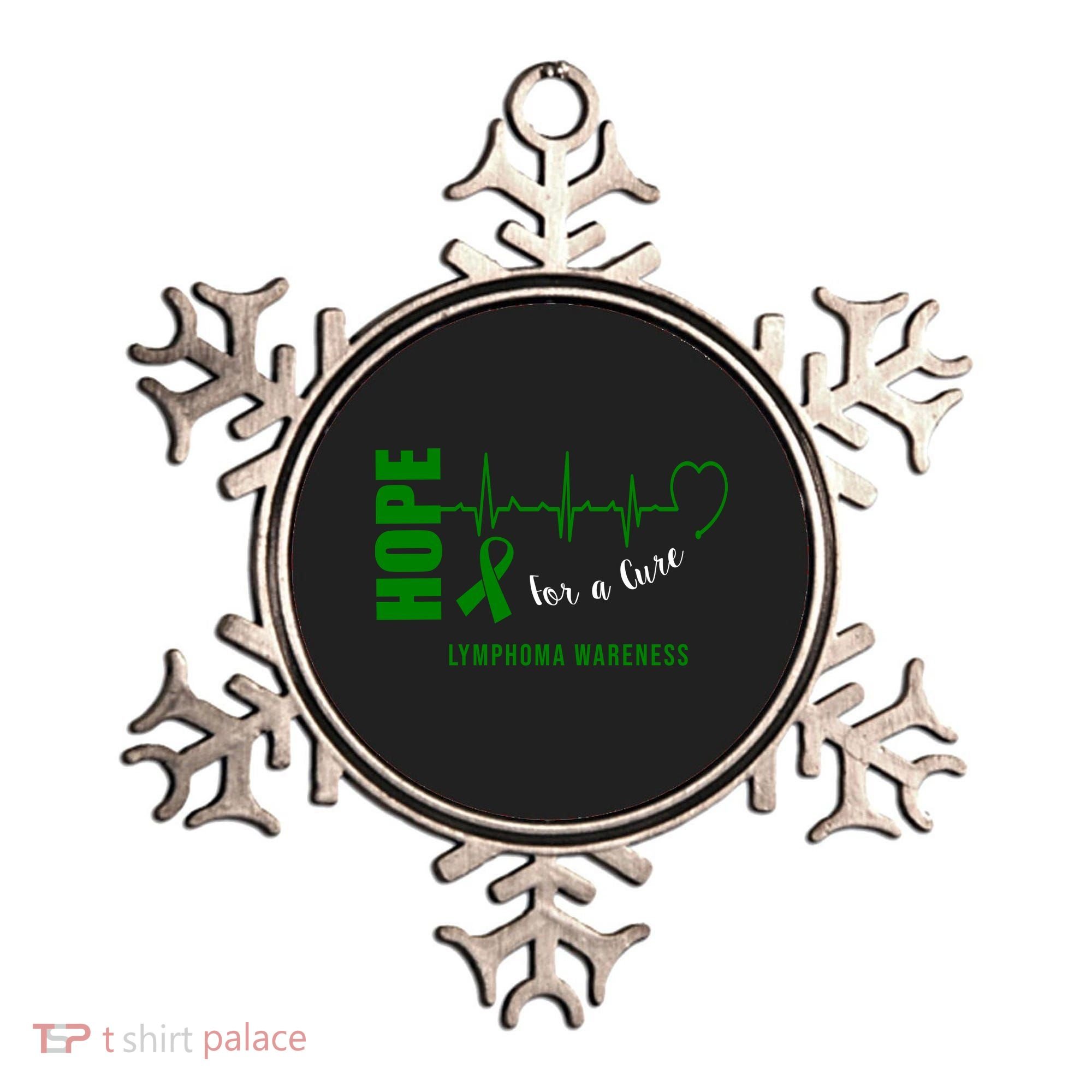 Hope Green Ribbon Lymphoma Awareness Ornament