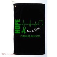 Hope Green Ribbon Lymphoma Awareness Golf Towel thumb 0