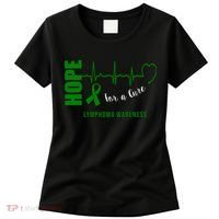 Hope Green Ribbon Lymphoma Awareness Women's T-Shirt thumb 0