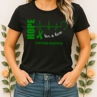 Hope Green Ribbon Lymphoma Awareness Women's T-Shirt thumb 2