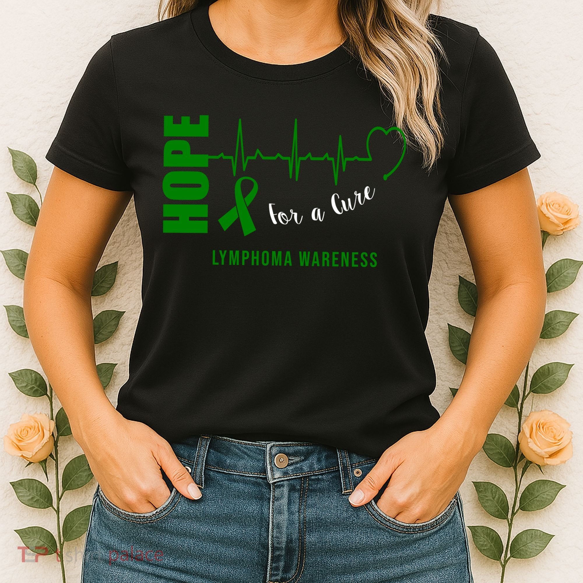 Hope Green Ribbon Lymphoma Awareness Women's T-Shirt