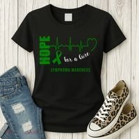 Hope Green Ribbon Lymphoma Awareness Women's T-Shirt thumb 3