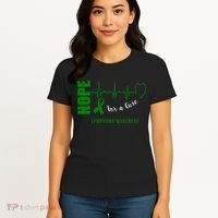 Hope Green Ribbon Lymphoma Awareness Women's T-Shirt thumb 4