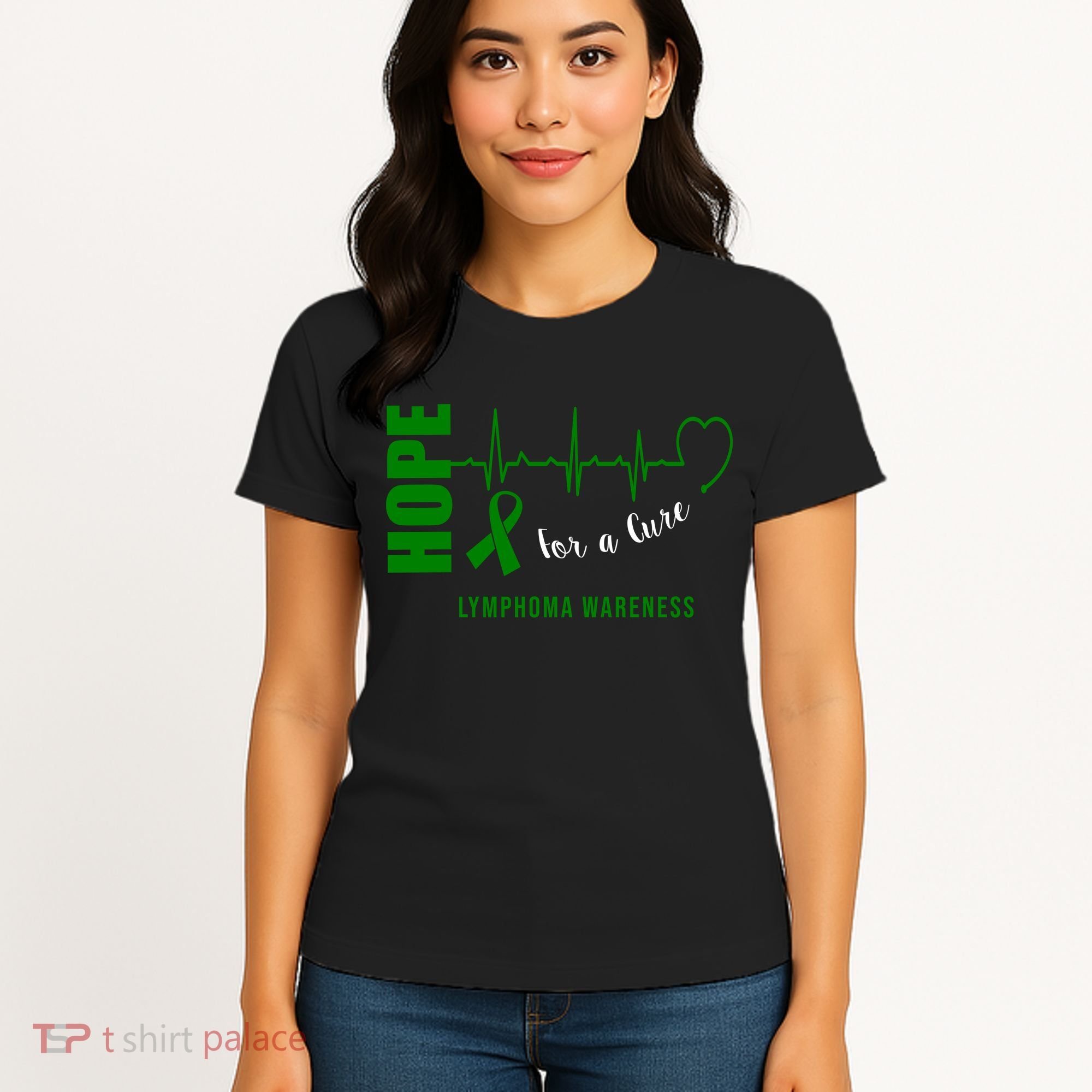 Hope Green Ribbon Lymphoma Awareness Women's T-Shirt